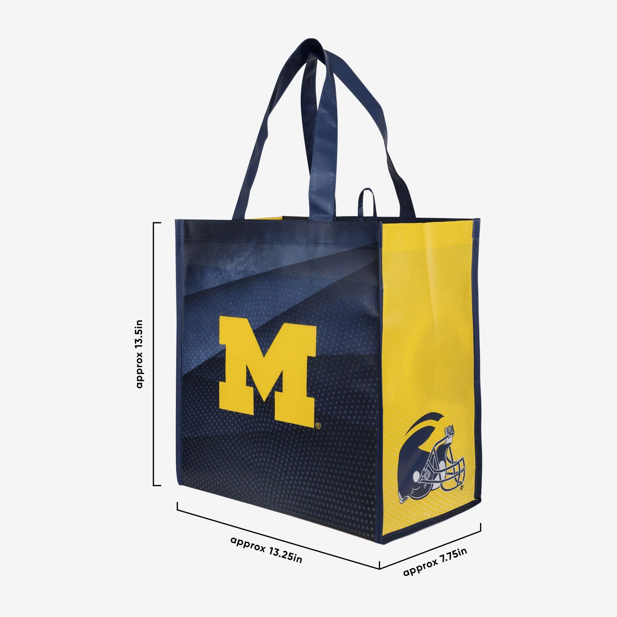 Michigan Wolverines 4 Pack Reusable Shopping Bag