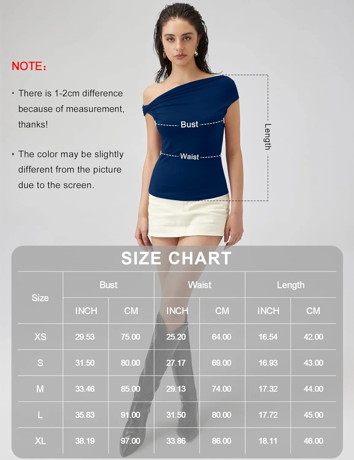 Micoson Womens Off The Shoulder Tops Boat Neck Twist Sleeveless Shirts Going Out Top Slim Fit Summer T-Shirt Y2K Clothing