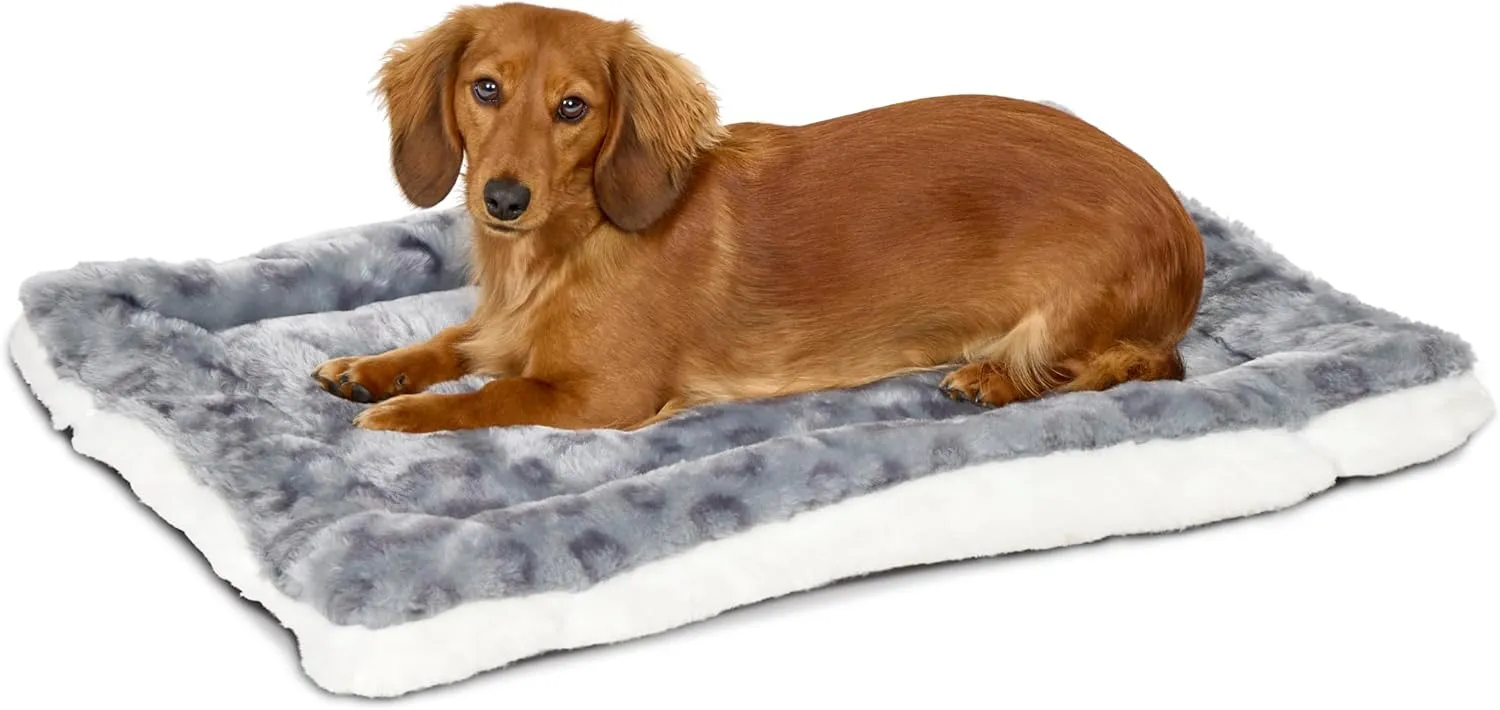 MidWest Homes for Pets Reversible Pet Bed; Machine Washable; Great for Medium Dog Breeds; Spotted Gray; 30"; 40230-FVGYS