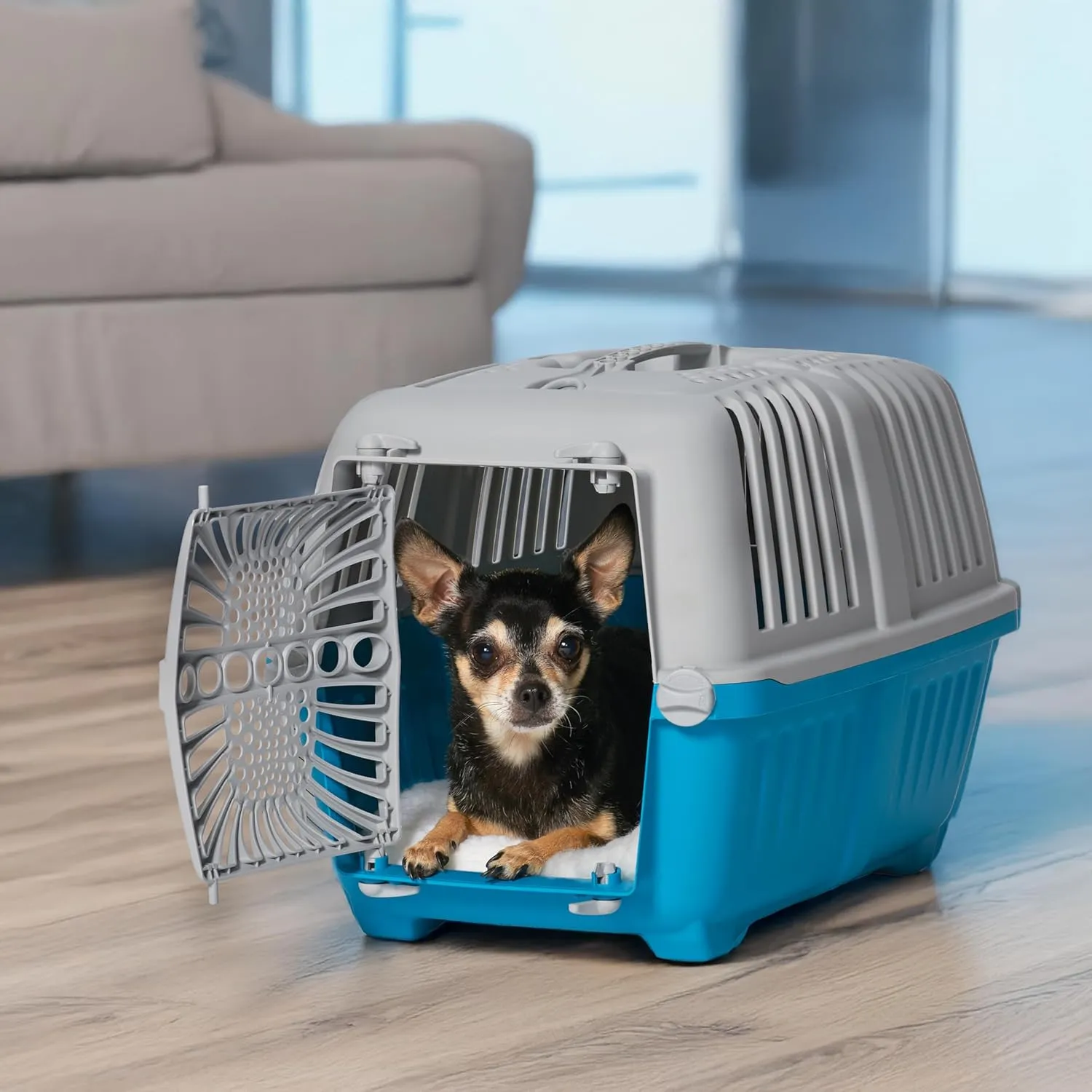 MidWest Homes for Pets Spree Travel Pet Carrier | Hard-Sided Pet Kennel Ideal for Toy Dog Breeds, Small Cats & Small Animals | Dog Carrier Measures 19.1L x 12.5 W x 13H - Inches