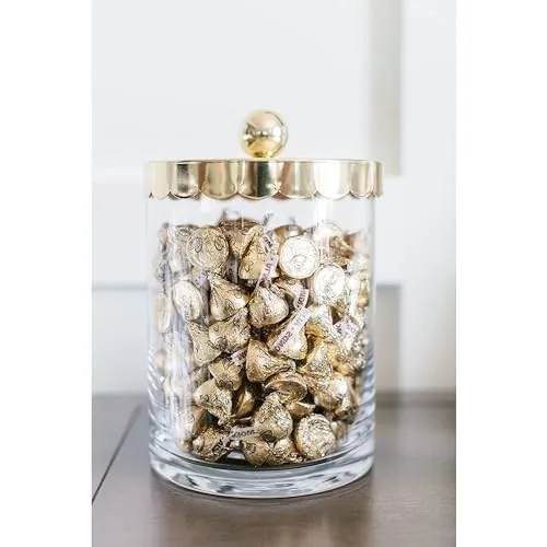 Milk Chocolate Kiss With Almonds Candy, Individually Wrapped, In Gold Foil Gluten Free, (7.6 oz) Bag