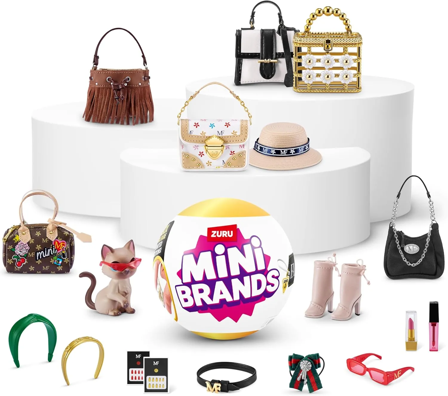 Mini Brands Fashion 2 Pack Series 3 by ZURU Real Miniature Fashion Brands Collectible Toy, 2 Capsules of 5 Mystery Miniature Brands for Girls, Teens, Adults and Collectors (2 Pack)
