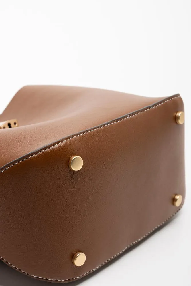 Mini Bucket  Bag Brown