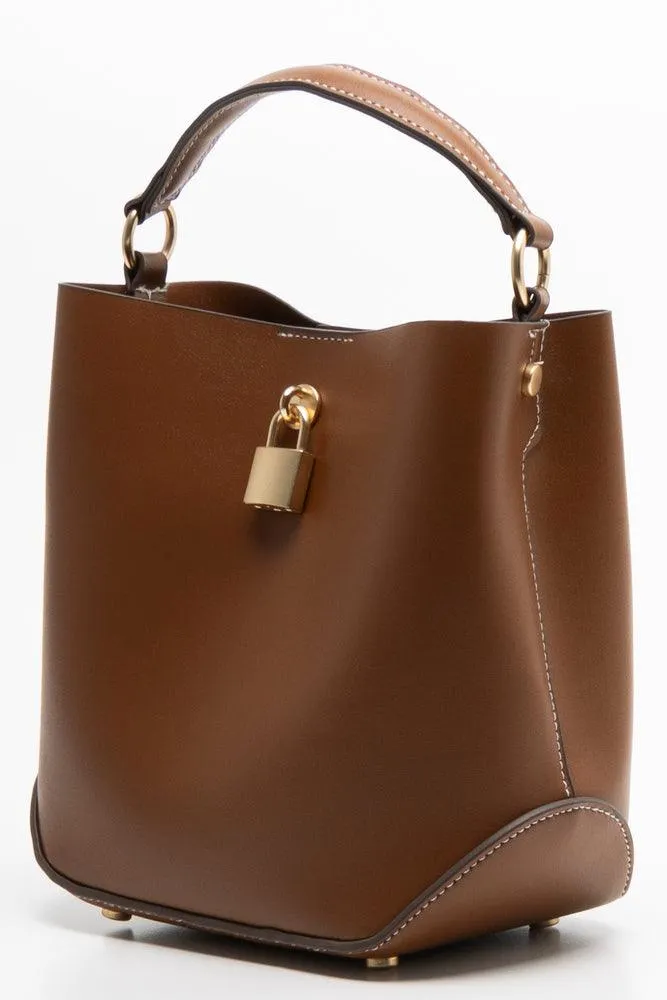 Mini Bucket  Bag Brown