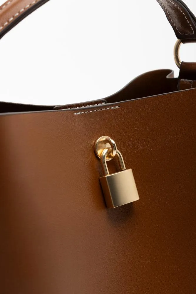 Mini Bucket  Bag Brown