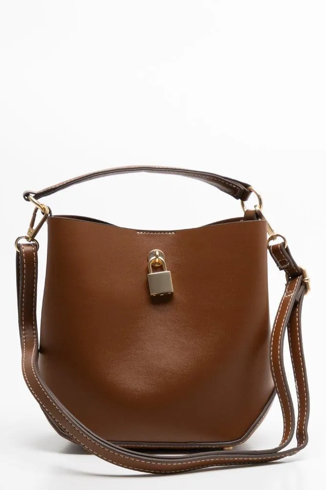 Mini Bucket  Bag Brown