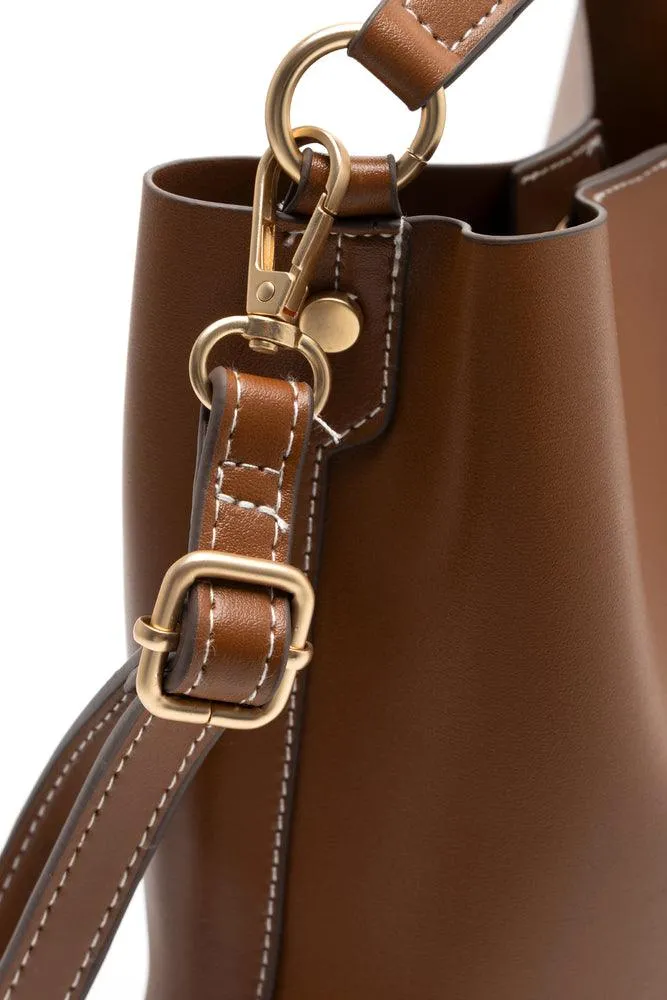 Mini Bucket  Bag Brown