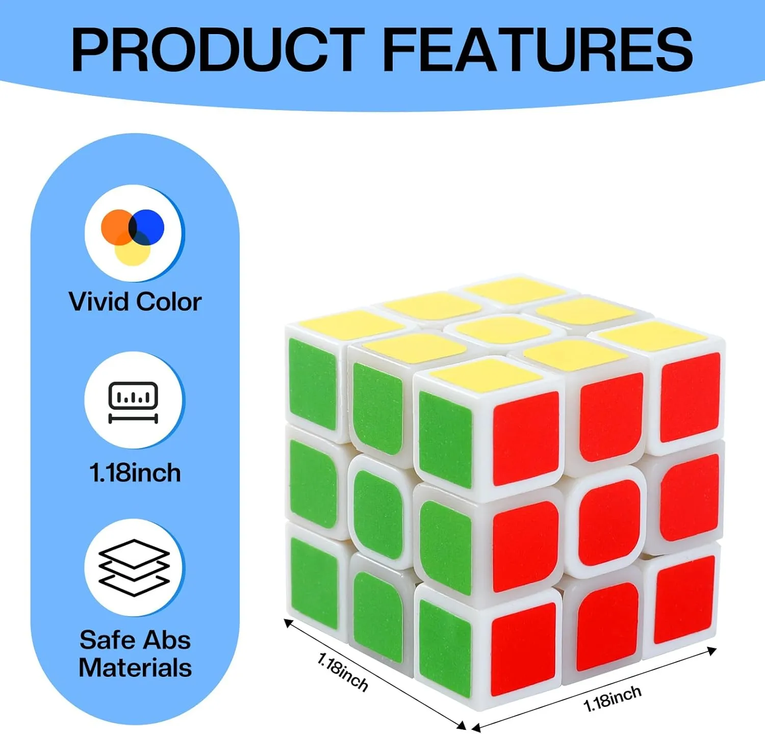 Mini Cube 24 Pack Puzzle Party Favors for Kids Birthday Party Favors, Magic Cube Classroom Prize for Students & School Rewards, Stress Relief Toys Easter Christmas Stocking Goody Bag Filler