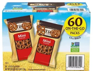 Mini Pretzels, 1.5 Ounces, 60 Count (1 Pack)