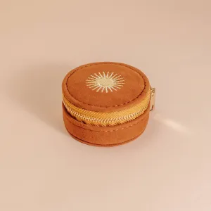 Mini Travel Jewelry Case | Burnt Orange