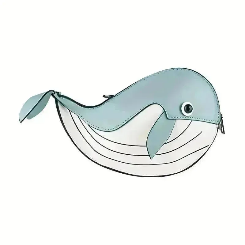 Minimalist Whale Design Shoulder Bag