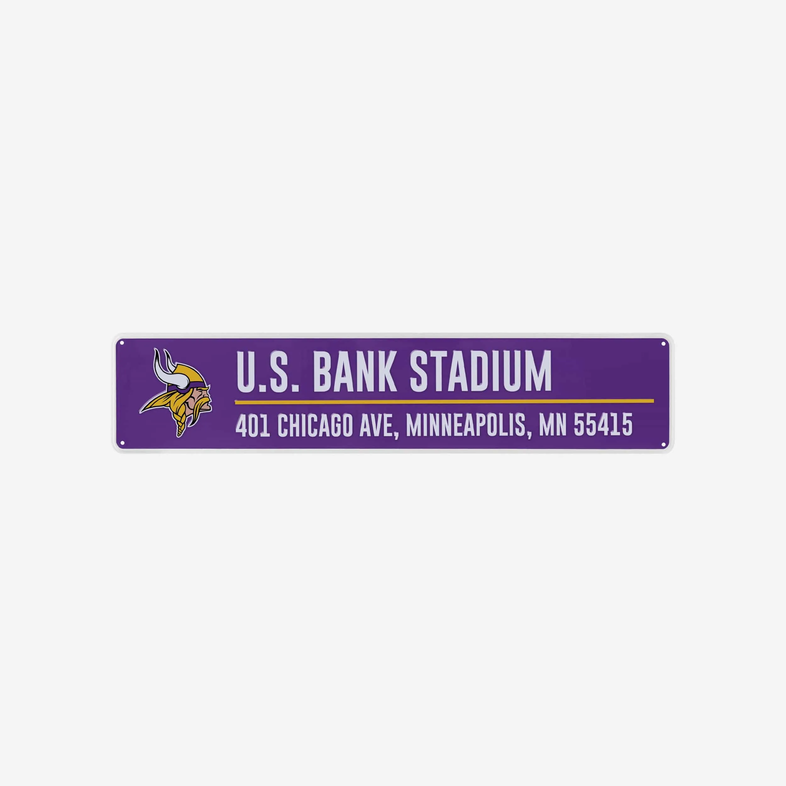 Minnesota Vikings Stadium Street Sign