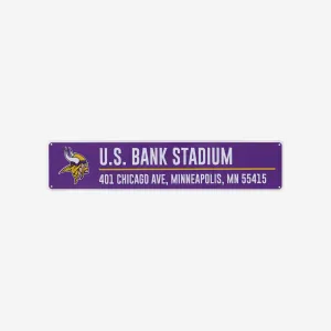 Minnesota Vikings Stadium Street Sign