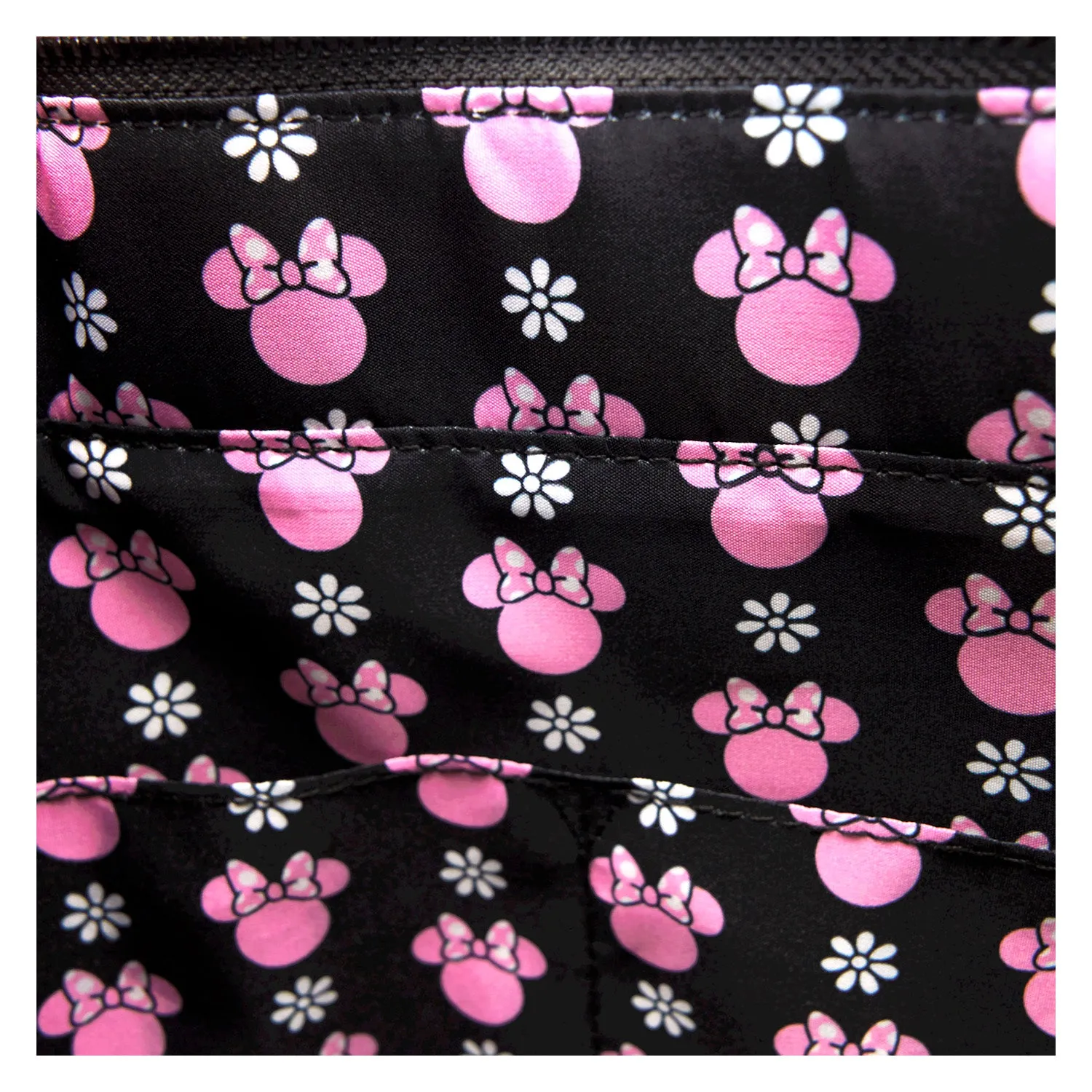 Minnie Mouse Floral Rock The Dots Disney Loungefly Tote Bag With Coin Bag