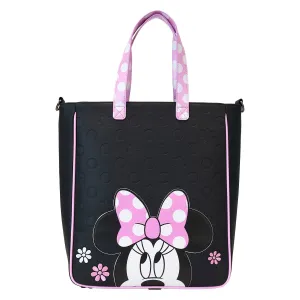 Minnie Mouse Floral Rock The Dots Disney Loungefly Tote Bag With Coin Bag