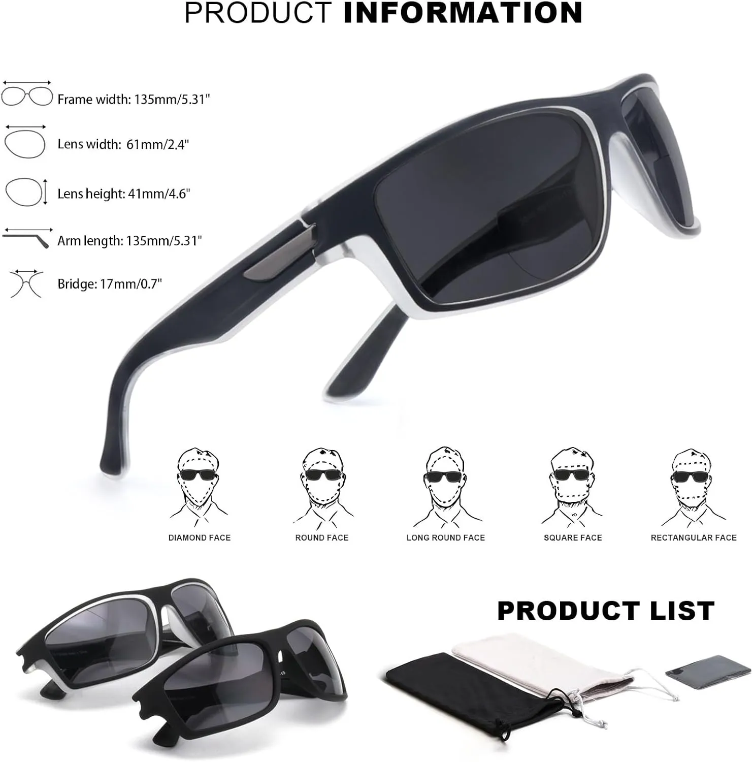 Missfive 2-Pack Mens Ultimate Bifocal Sunglasses with Readers Built In Sporty Upgraded Wrap Frame, UV400 Protection Driving & Reading Glasses for Outdoor  2.25