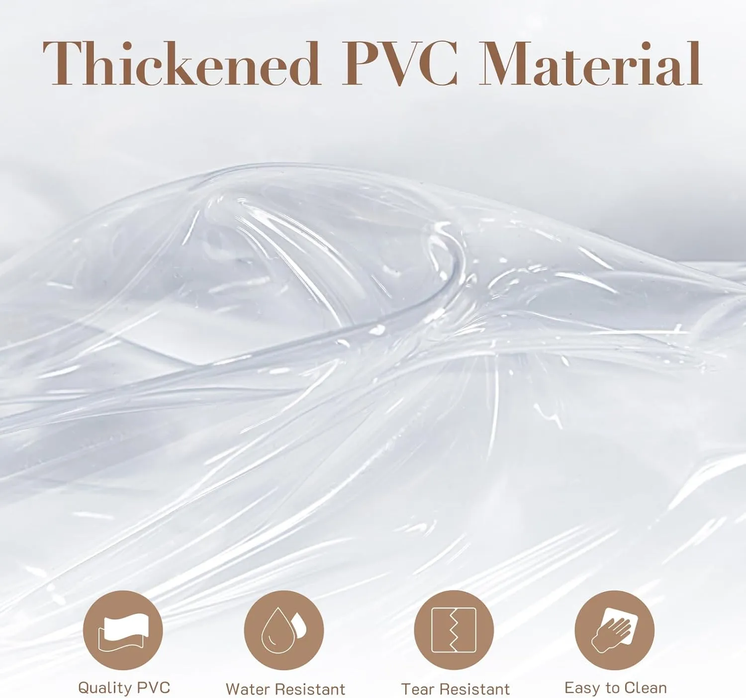 Missnine Clear Bag for Stadium Events Thick PVC Clear Tote Bag for Women with Side Mesh Pockets for Sports Concert Lunch Work