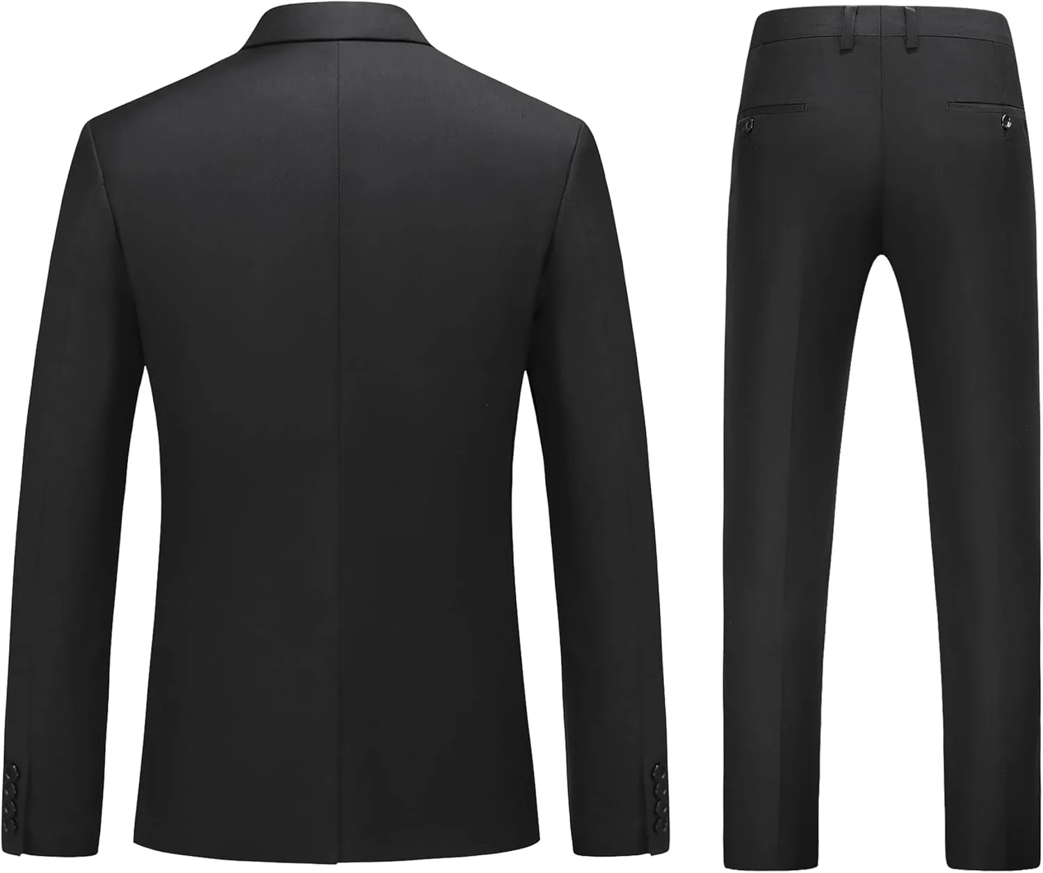 MOGU Mens Slim Fit Suit 2 Piece Tuxedo for Prom Business Wedding Dance (Suit Jacket   Pants)