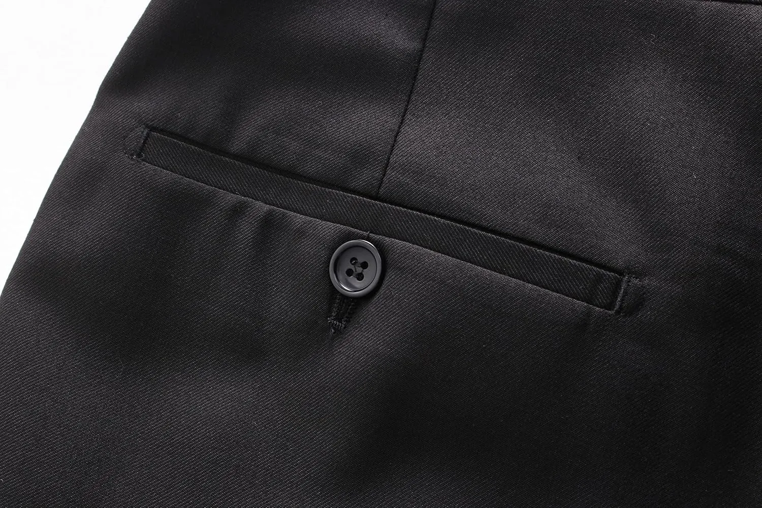 MOGU Mens Slim Fit Suit 2 Piece Tuxedo for Prom Business Wedding Dance (Suit Jacket   Pants)