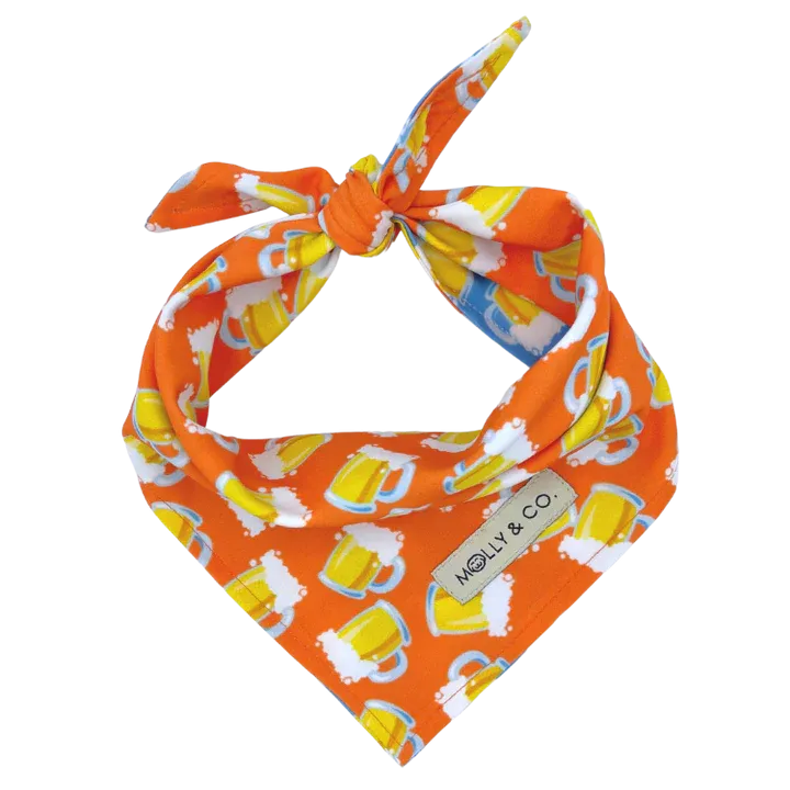 MOLLY & CO. - Reversible Dog Bandana- Beers