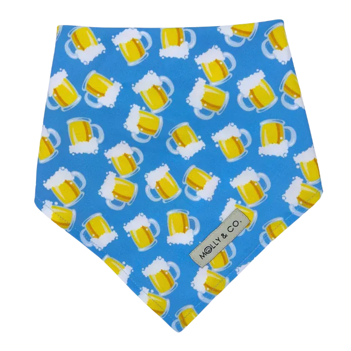MOLLY & CO. - Reversible Dog Bandana- Beers