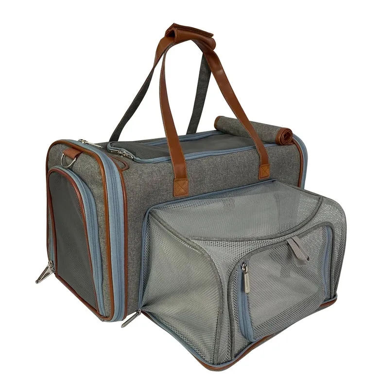 Mr. Peanut's Gold Series Big Apple XL Size Airline Compliant Double Expandable Pet Carrier