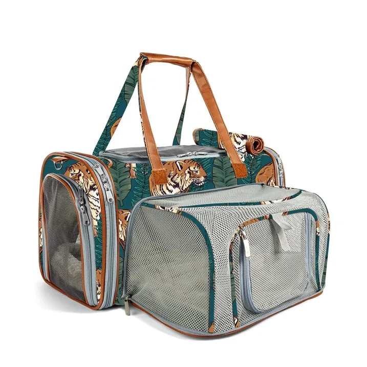 Mr. Peanut's Gold Series Standard Size Airline Compliant Expandable Pet Carrier - Prints Edition