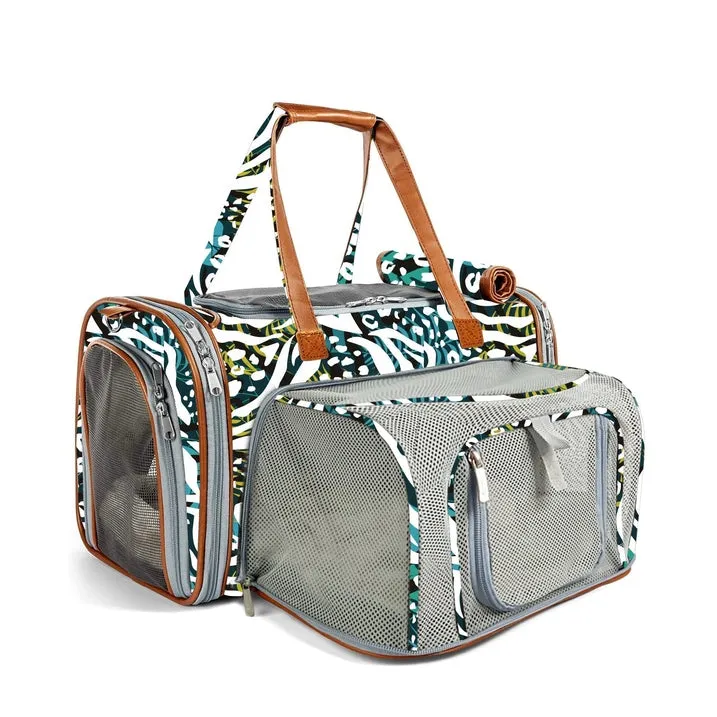 Mr. Peanut's Gold Series Standard Size Airline Compliant Expandable Pet Carrier - Prints Edition