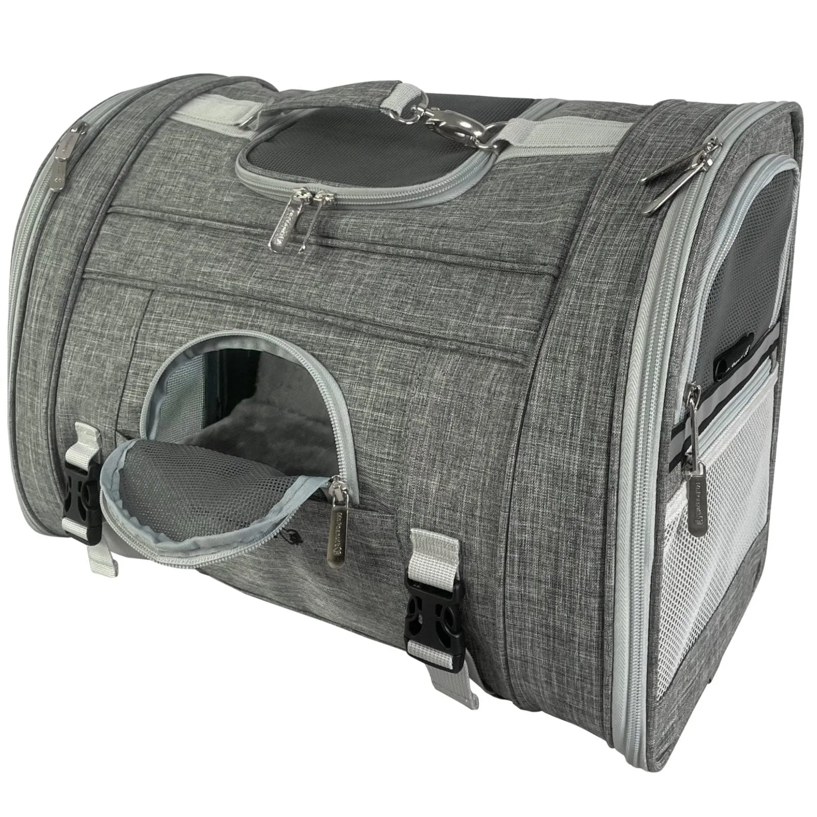 Mr. Peanut's Monterey Series Airline Compliant Horizontal Backpack Pet Carrier