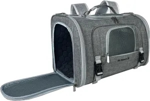 Mr. Peanut's Monterey Series Convertible Backpack Airline Approved Pet Carrier for Small Pets, Please Check Sizing