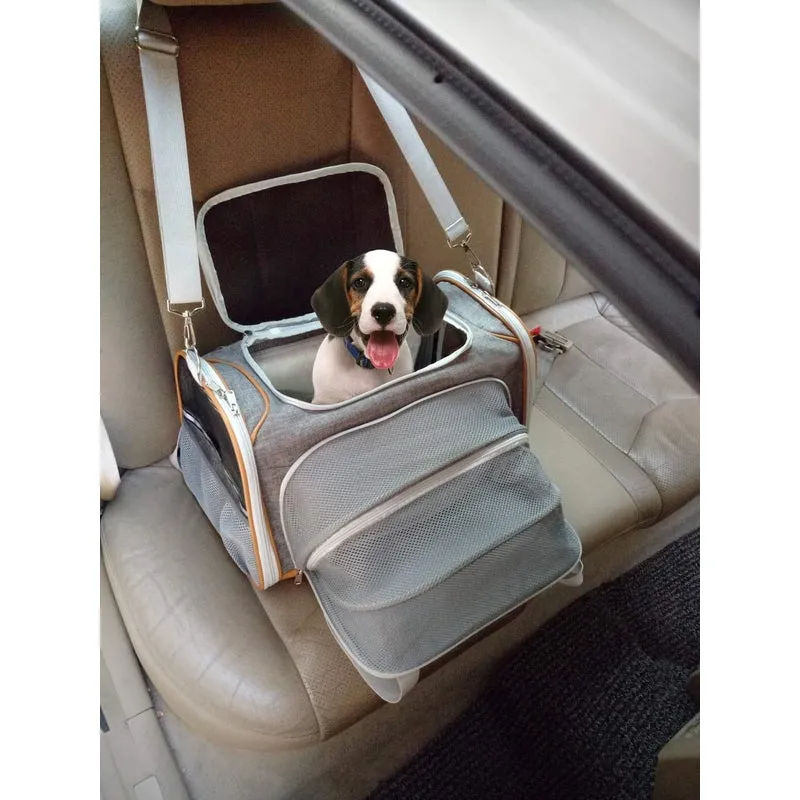 Mr. Peanut's Platinum Series Double Expandable Pet Carrier
