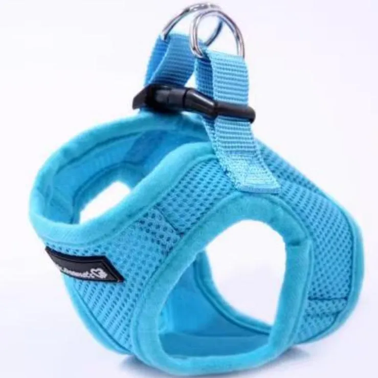 Mr. Peanut's PupTrek Harness and Leash Set,  Small Dog/Cat Soft Mesh Step In Harness Vest