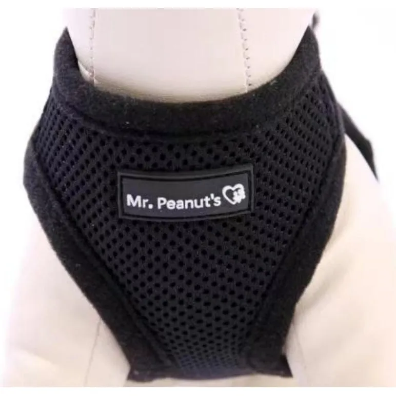 Mr. Peanut's PupTrek Harness and Leash Set,  Small Dog/Cat Soft Mesh Step In Harness Vest