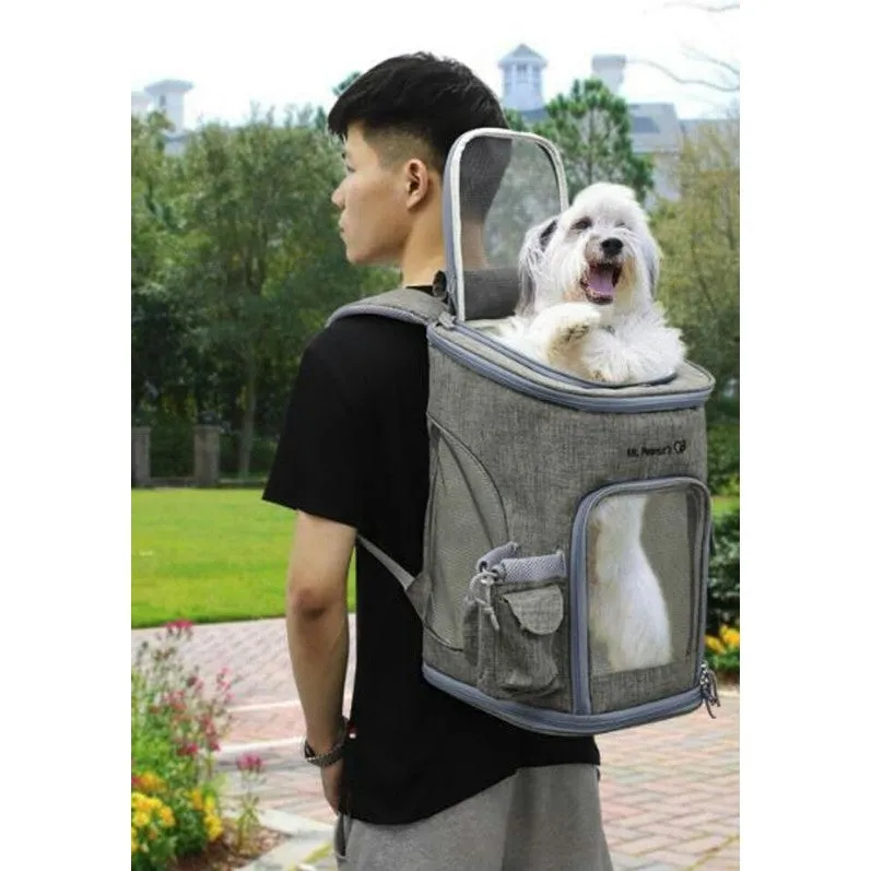 Mr. Peanut's Vancouver Series Backpack Pet Carrier for Smaller Cats and Dogs