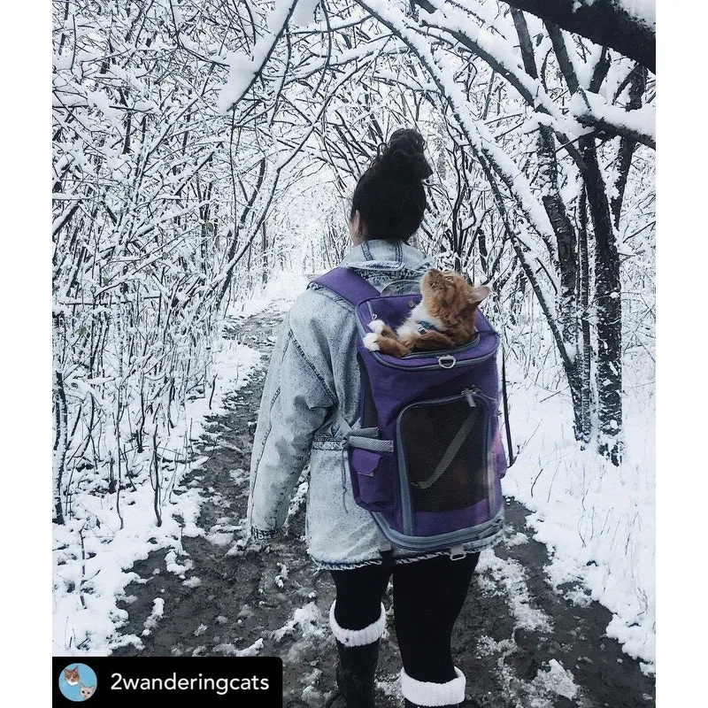 Mr. Peanut's Vancouver Series Backpack Pet Carrier for Smaller Cats and Dogs