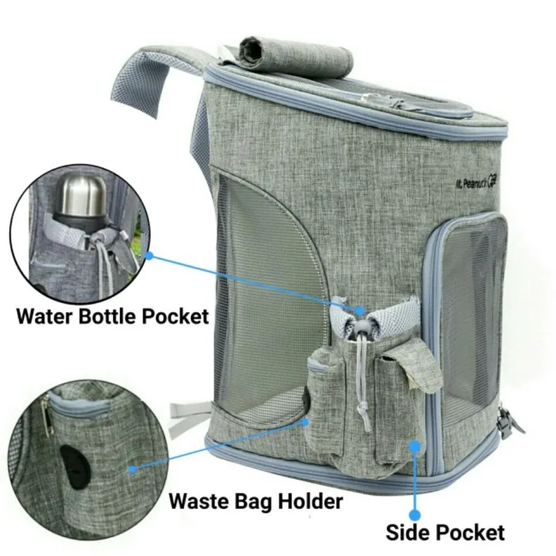 Mr. Peanut's Vancouver Series Backpack Pet Carrier for Smaller Cats and Dogs