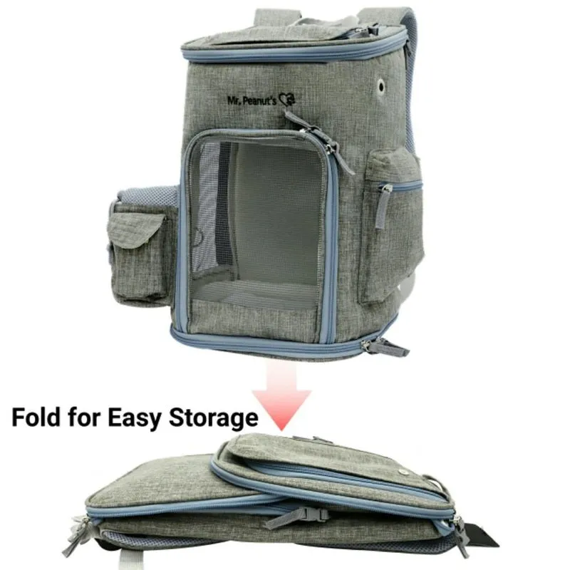 Mr. Peanut's Vancouver Series Backpack Pet Carrier for Smaller Cats and Dogs