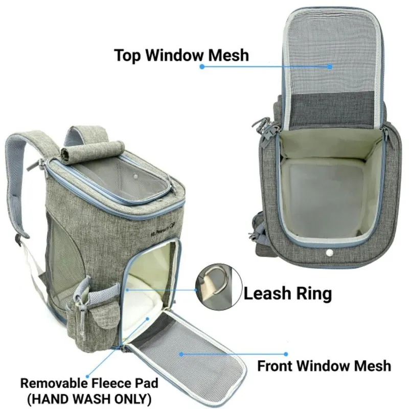 Mr. Peanut's Vancouver Series Backpack Pet Carrier for Smaller Cats and Dogs