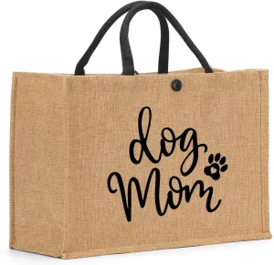 Nanny Mama Mom Memaw Abuela Granny Mimi Aunt Grandma Gigi Nana Gifts Burlap Tote Bag for Women