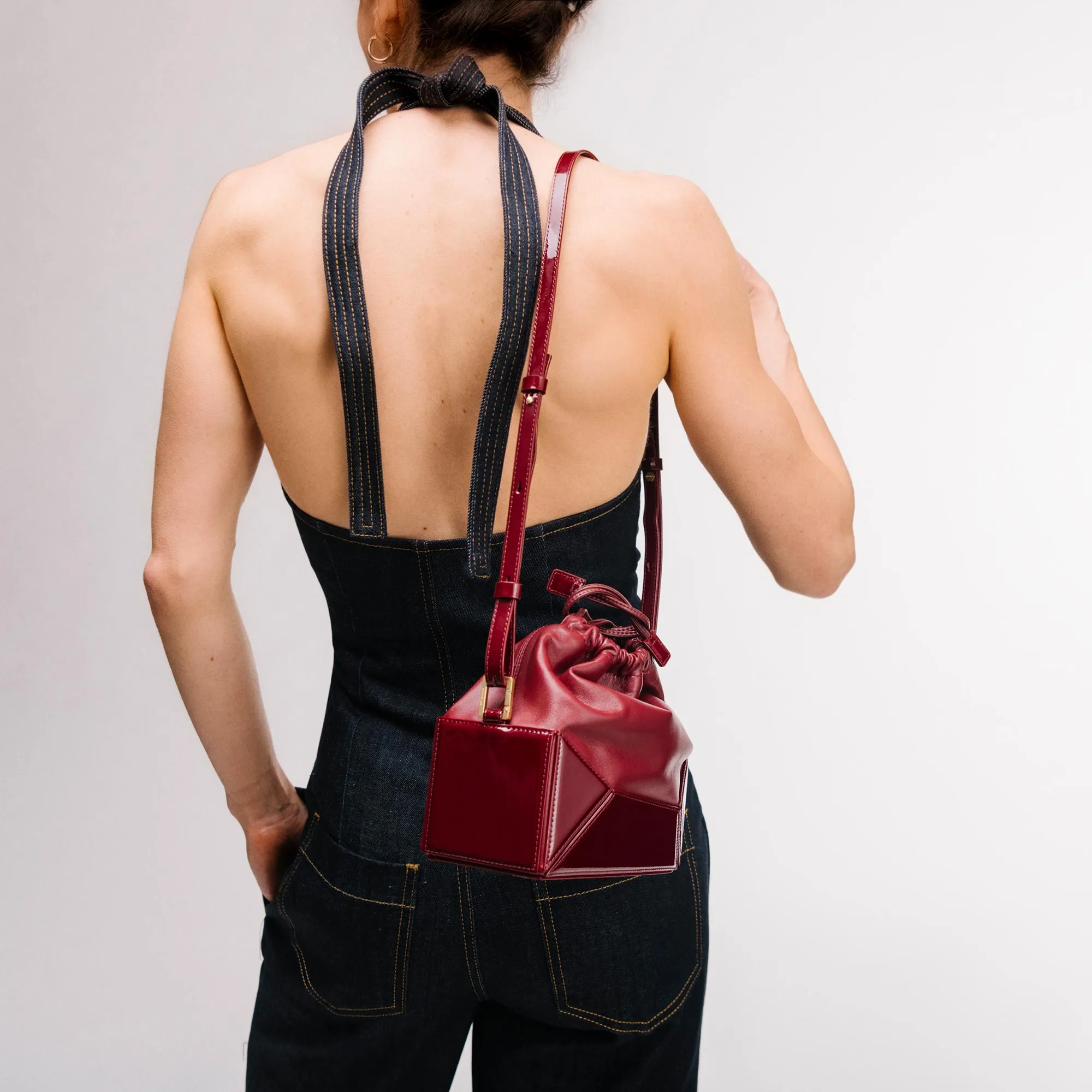 Naomi Pouch - Patent Bordeaux
