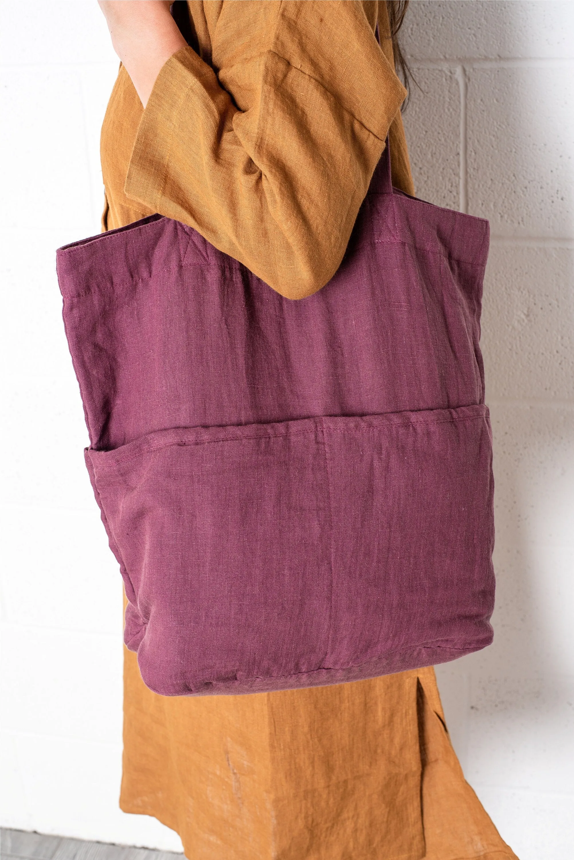 Natural Linen Tote Bag