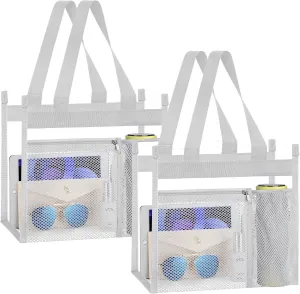 NATURAL STYLE 2-PACK Clear Bag Stadium Approved, Multifunction Clear Tote Bag for Travel Festival Work Concerts