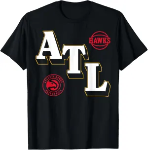 NBA - Atlanta Hawks Angled Logo T-Shirt