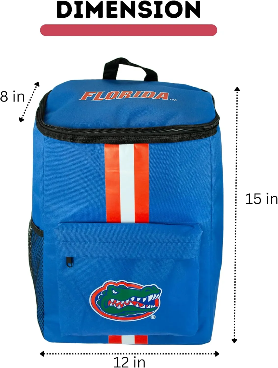 NCAA Cooler Backpack – Portable Soft Ice Chest – Bag Holds 36 Cans – Show Your Team Spirit with Licensed NCAA Fan Gear