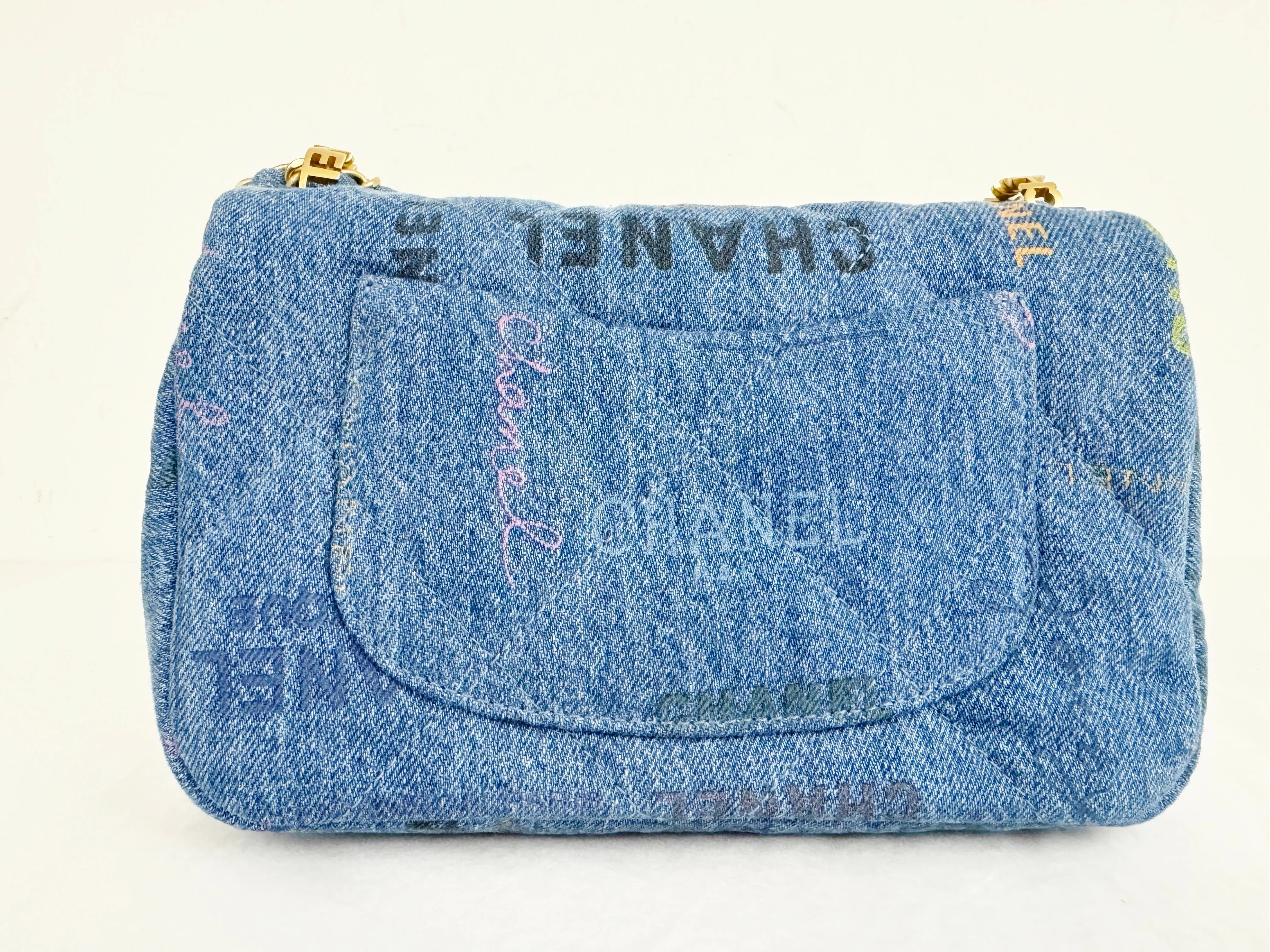 NEW Chanel Denim Flap Shoulder Bag
