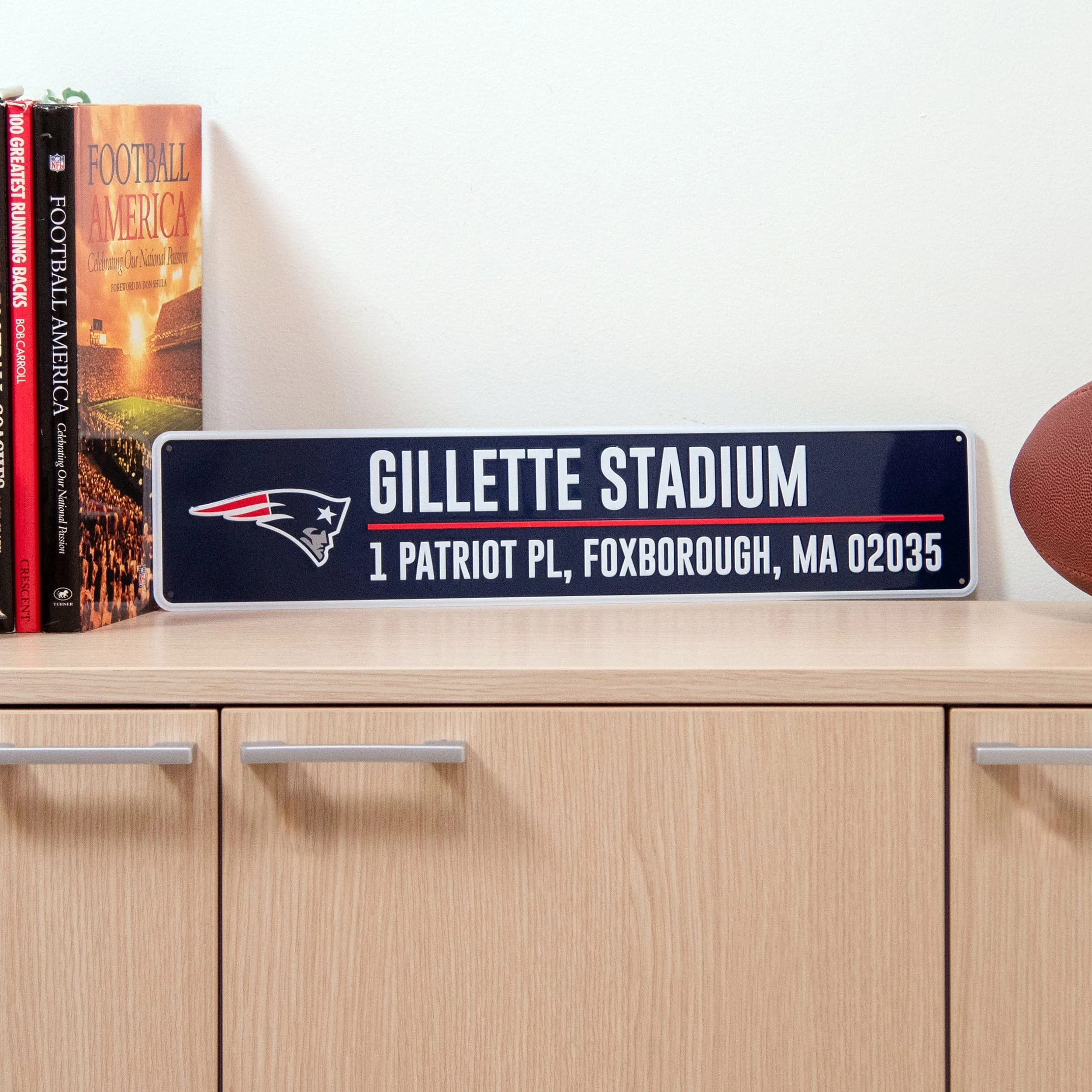 New England Patriots Stadium Street Sign