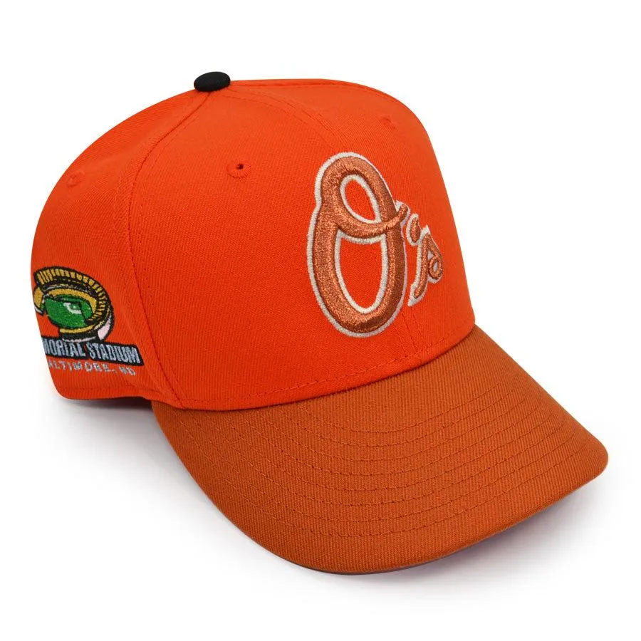 New Era Baltimore Orioles MEMORIAL STADIUM Orange Rust Pink 59Fifty 5950 Fitted
