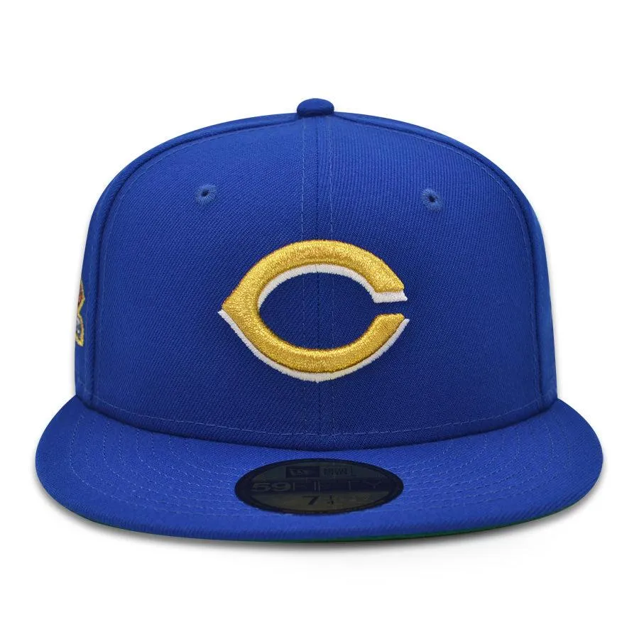 New Era Cincinnati Reds '02 FINAL SEASON Royal Blue Green 59Fifty 5950 Fitted