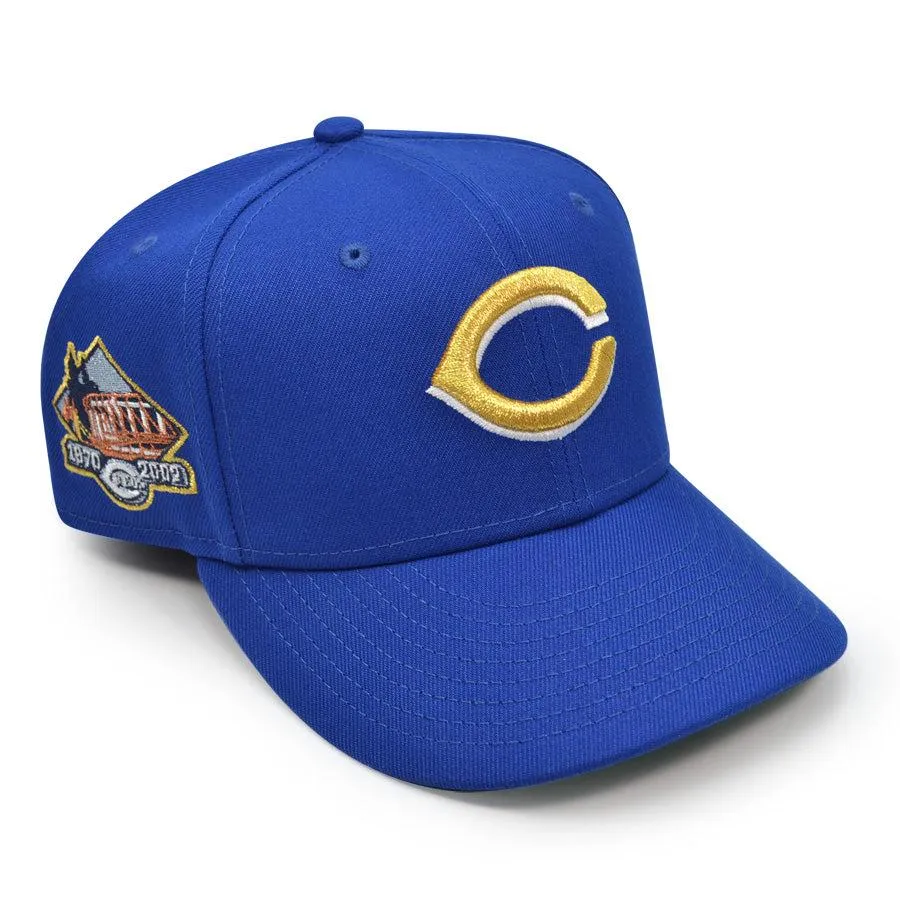 New Era Cincinnati Reds '02 FINAL SEASON Royal Blue Green 59Fifty 5950 Fitted