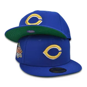 New Era Cincinnati Reds '02 FINAL SEASON Royal Blue Green 59Fifty 5950 Fitted